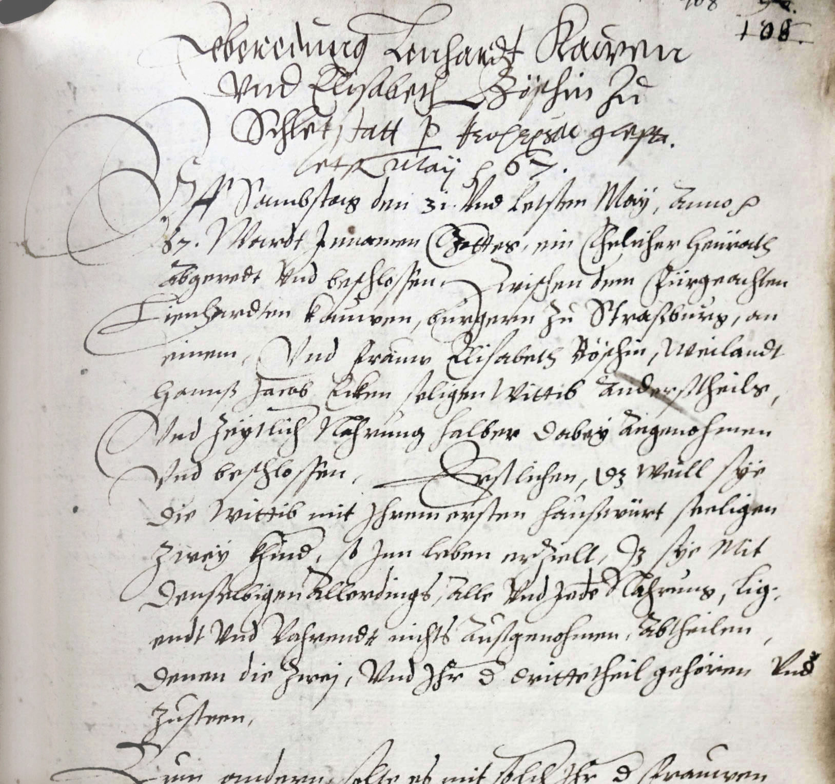 Image of 1567. Contrat de mariage d’une veuve de Sélestat