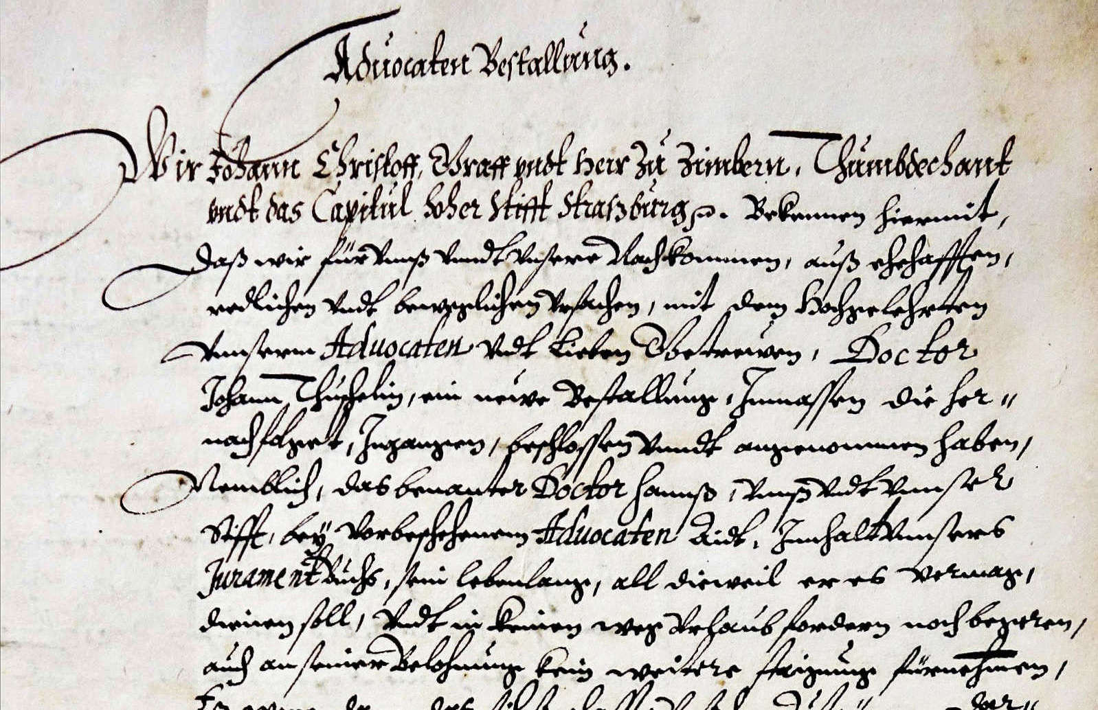Image of 1548. L’avocat du chapitre de Strasbourg n’aura ni congés ni augmentation