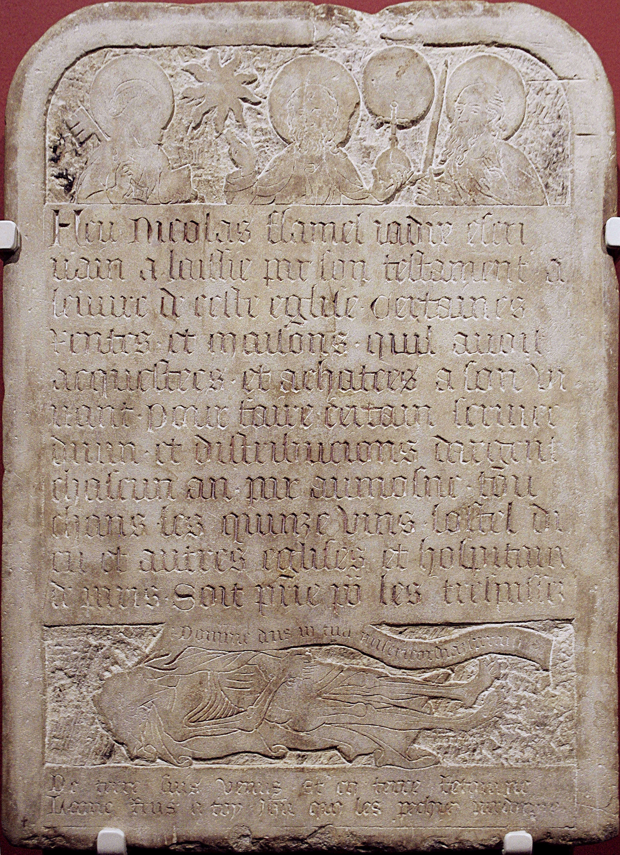 Image of 1418. Mémoire des legs de Nicolas Flamel, écrivain