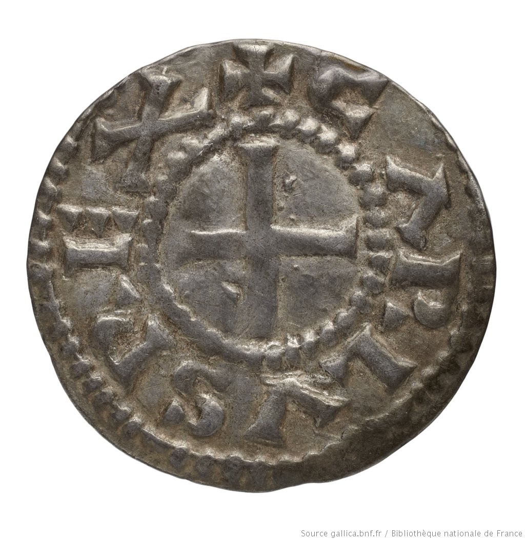 Image of Denier. Époque carolingienne. Charles le Chauve. Bourges.