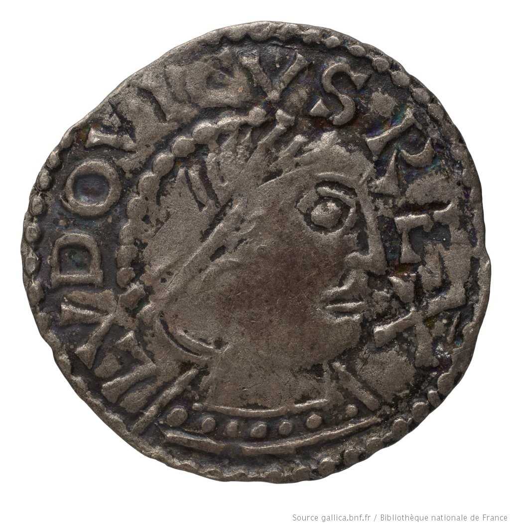 Image of Denier. Epoque carolingienne. Louis IV d'Outremer. Chinon