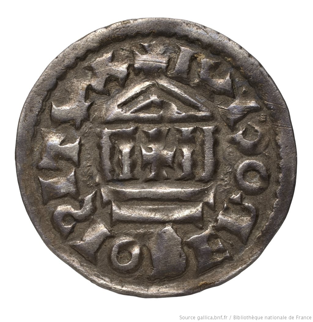Image of Denier. Epoque carolingienne. Charles le Chauve. Auxerre.