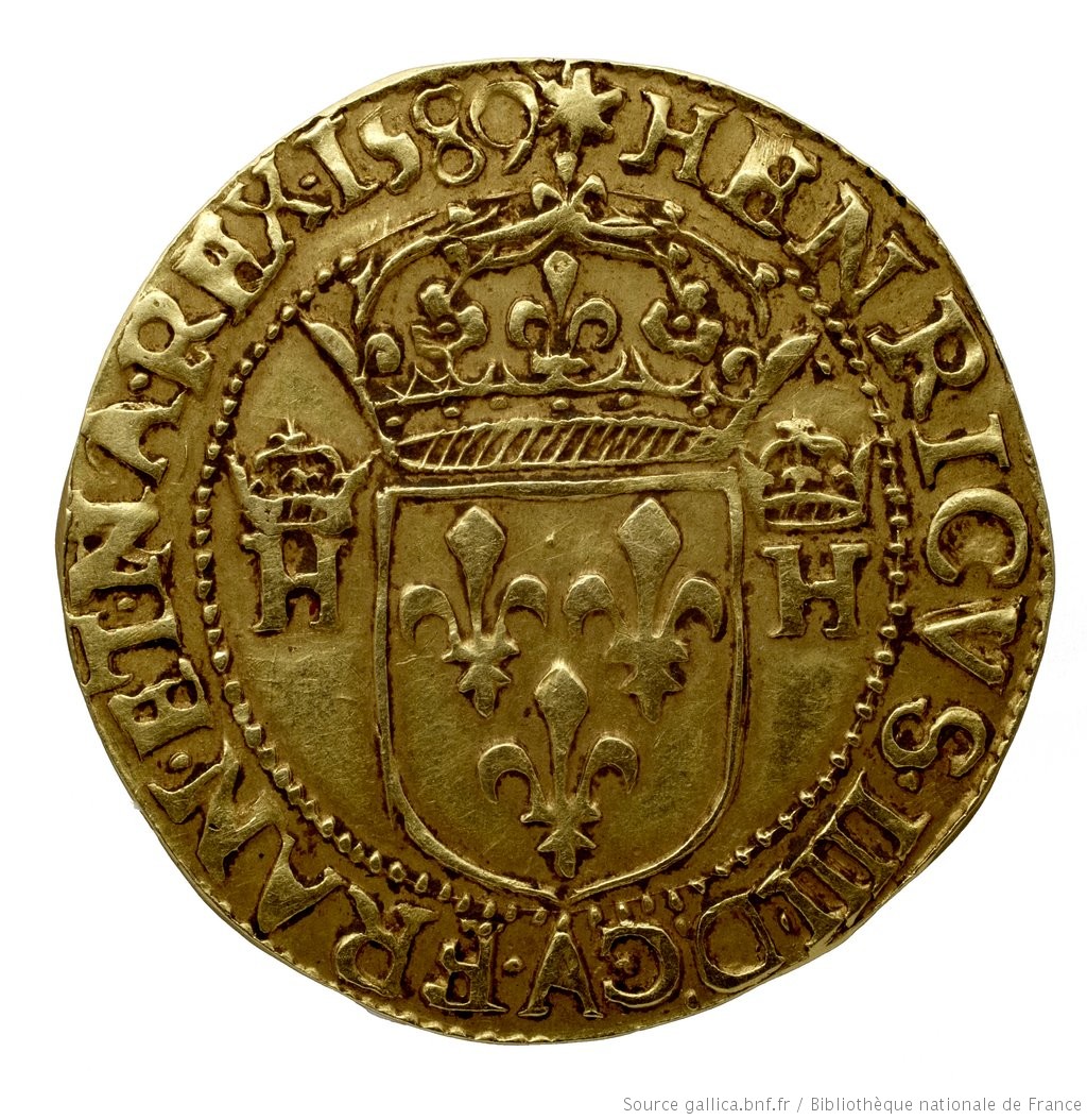Image of Double Ecu d'or au soleil. Henri IV.