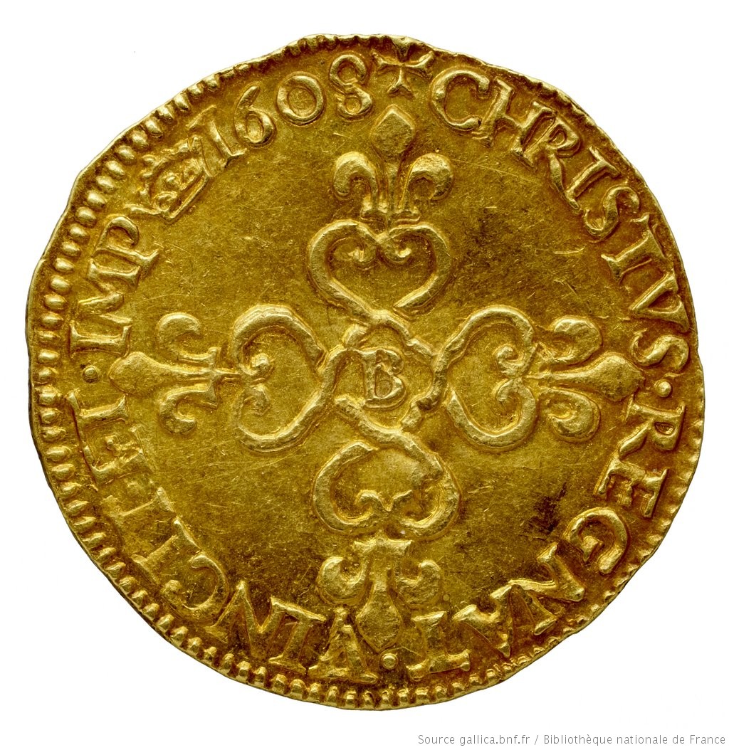 Image of Écu d'or au soleil. Henri IV.